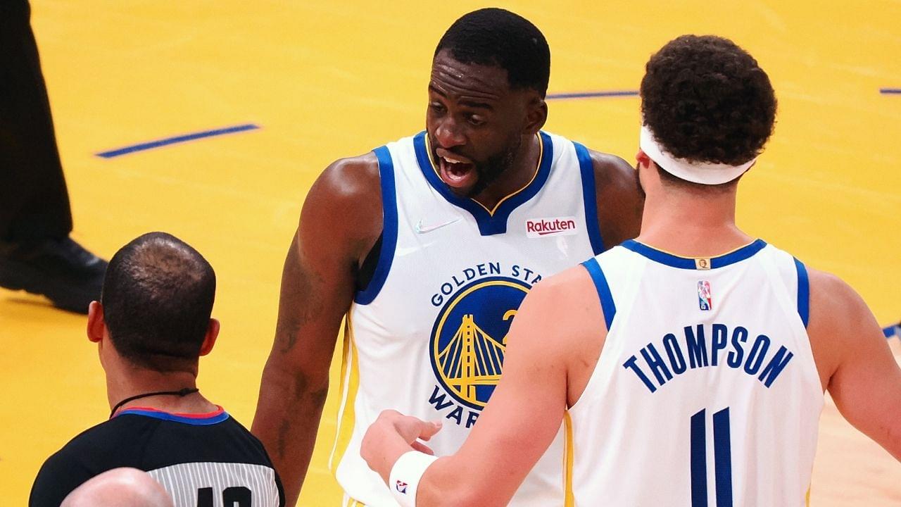 "Draymond Green could slap yo momma, but the refs won't issue him the 2nd tech tonight!": NBA Twitter react to Warriors' star flirting with the line after picking his first technical foul