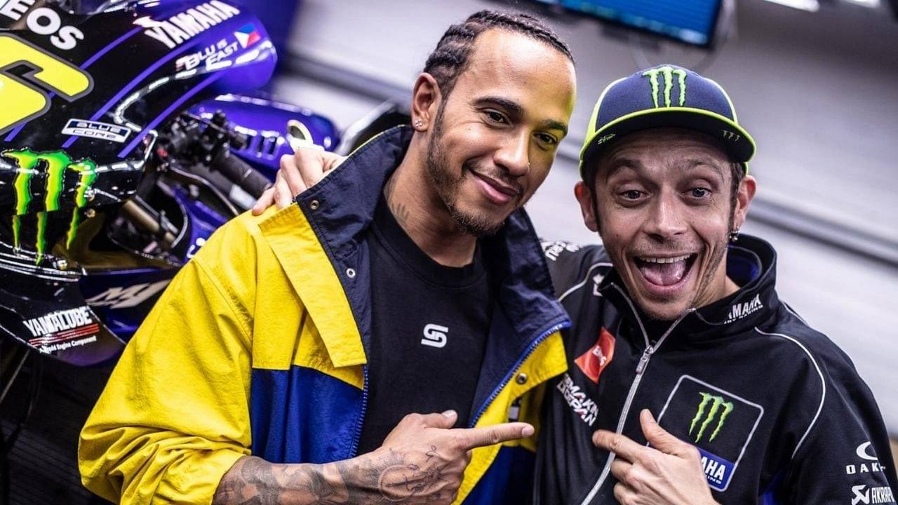 "I am lucky that my dad did not let me go the MotoCross way" - Mercedes driver Lewis Hamilton and Moto GP champion Valentino Rossi discuss their childhood love for Karting and MotoCross