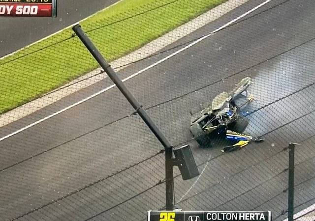 "That was a big one damn"– F1 & IndyCar Twitter relieved as F1 aspirant Colton Herta survives major crash during Indy500