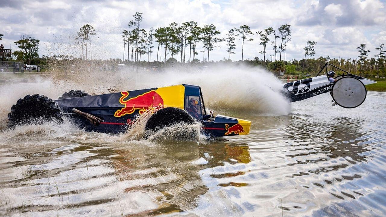"This is not a good idea" - Max Verstappen and Yuki Tsunoda go crazy against each other in a Swamp Buggy Race ahead of Miami GP