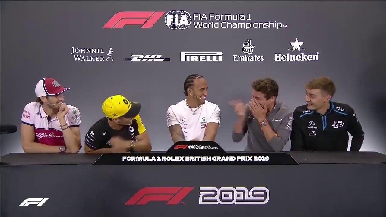 "Everyone knows the joke"– Lando Norris reveals what led to his tear-jerking laughter riot during press conference with Lewis Hamilton and Daniel Ricciardo