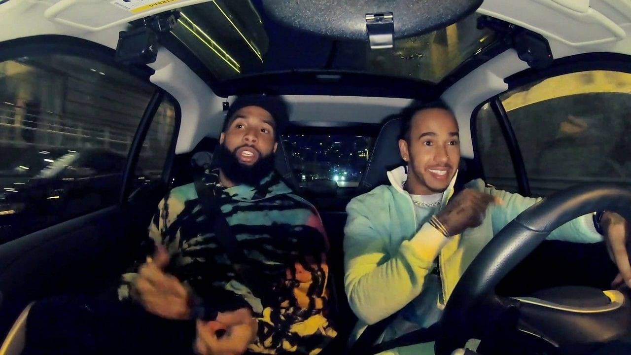 "$11.3million supercar, but the batter died"– Lewis Hamilton took Odell Beckham on ride in Zonda but plans got spoiled