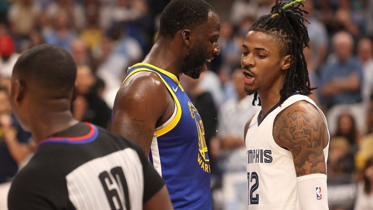 Cover Image for 4x NBA Champ Draymond Green teaches Ja Morant the power of the ‘new media’ as Warriors set to host Grizzlies for Christmas Game
