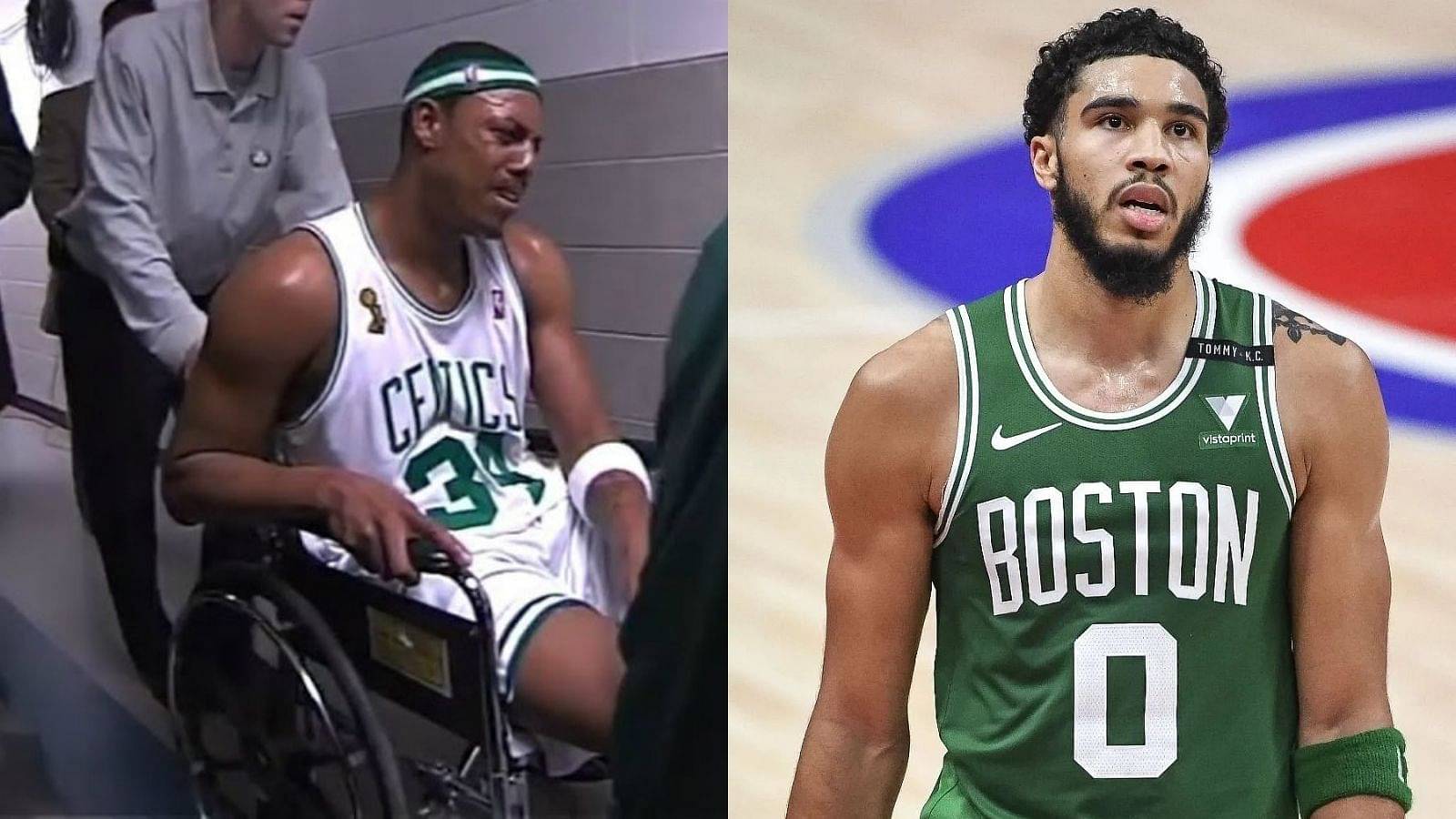 “Jayson Tatum took Paul Pierce ‘s route, faked an injury so he could poop his pants in peace”: Nick Wright & NBA Twitter question Celtics star’s absence at a crucial time in Game 3 loss against Miami Heat