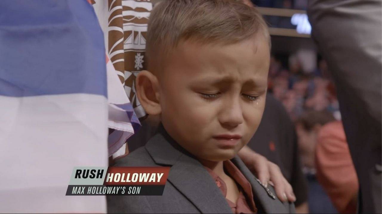 When NBA legend Shaquille O'Neal consoled Max Holloway's wailing son