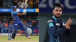 Suryakumar Yadav vs Rashid Khan IPL record: Rashid Khan vs Mumbai Indians stats and record in IPL
