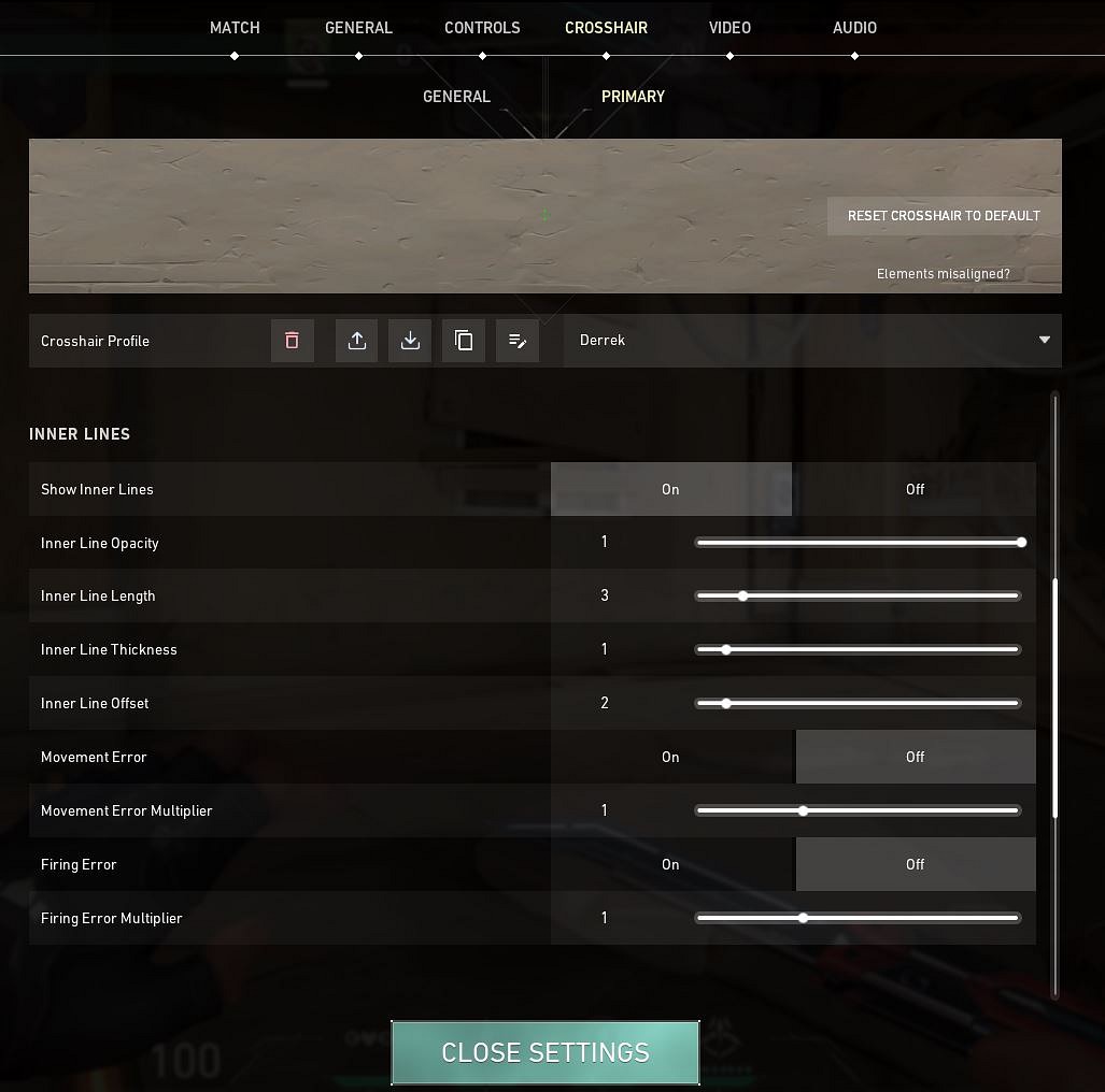 Derke VALORANT Settings, Crosshair & Config 