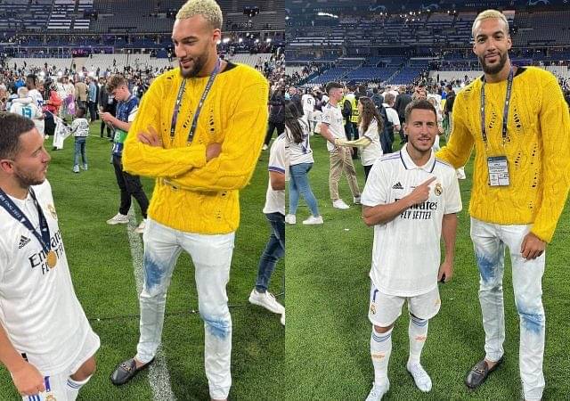 “Why is Rudy Gobert taking pictures with the stadium?”: Real Madrid star Eden Hazard gets trolled for getting eclipsed by the Stifle Tower