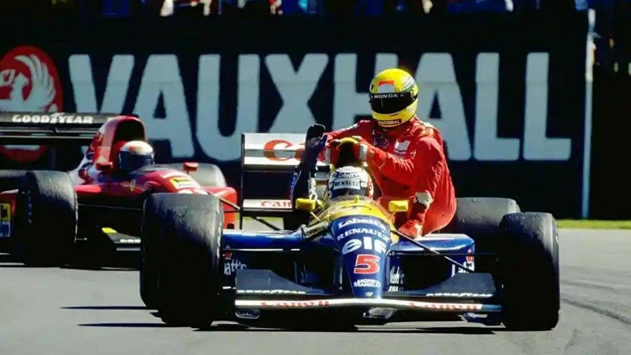 "Five-star passenger rating for Nigel Mansell" - When Ayrton Senna took a taxi ride back to the pits in a Williams at the 1991 British GP