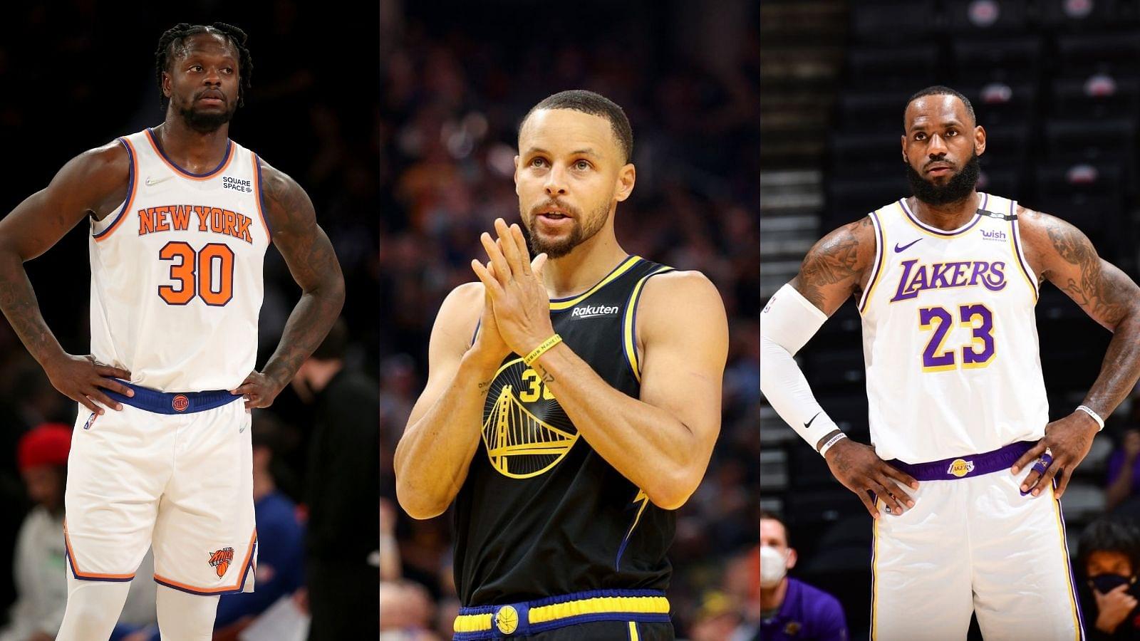 “Knicks at $5.8 billion, Warriors at $5.6 billion, and Lakers at $5.5 billion”: Julius Randle and Stephen Curry’s teams are more valuable than LeBron James’