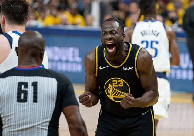 "Draymond Green ain’t even shower he went straight to the TNT crew!": NBA Twitter has mixed reactions after seeing the Warriors' forward enthusiastically joining Shaq and Chuck