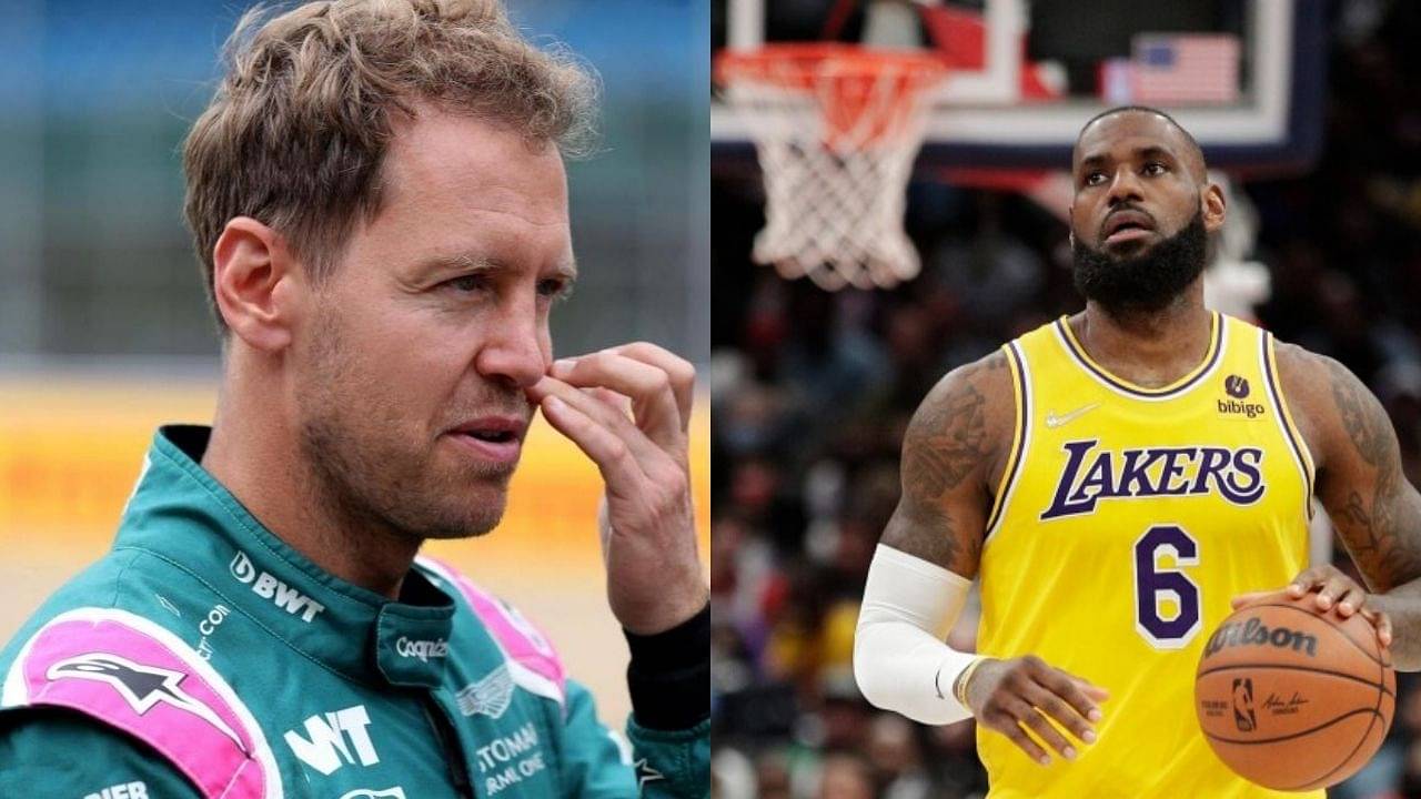 "He is huge and huge"- Sebastian Vettel talks about the size and stature of LeBron James while explaining NBA legend's popularity to Charles Leclerc
