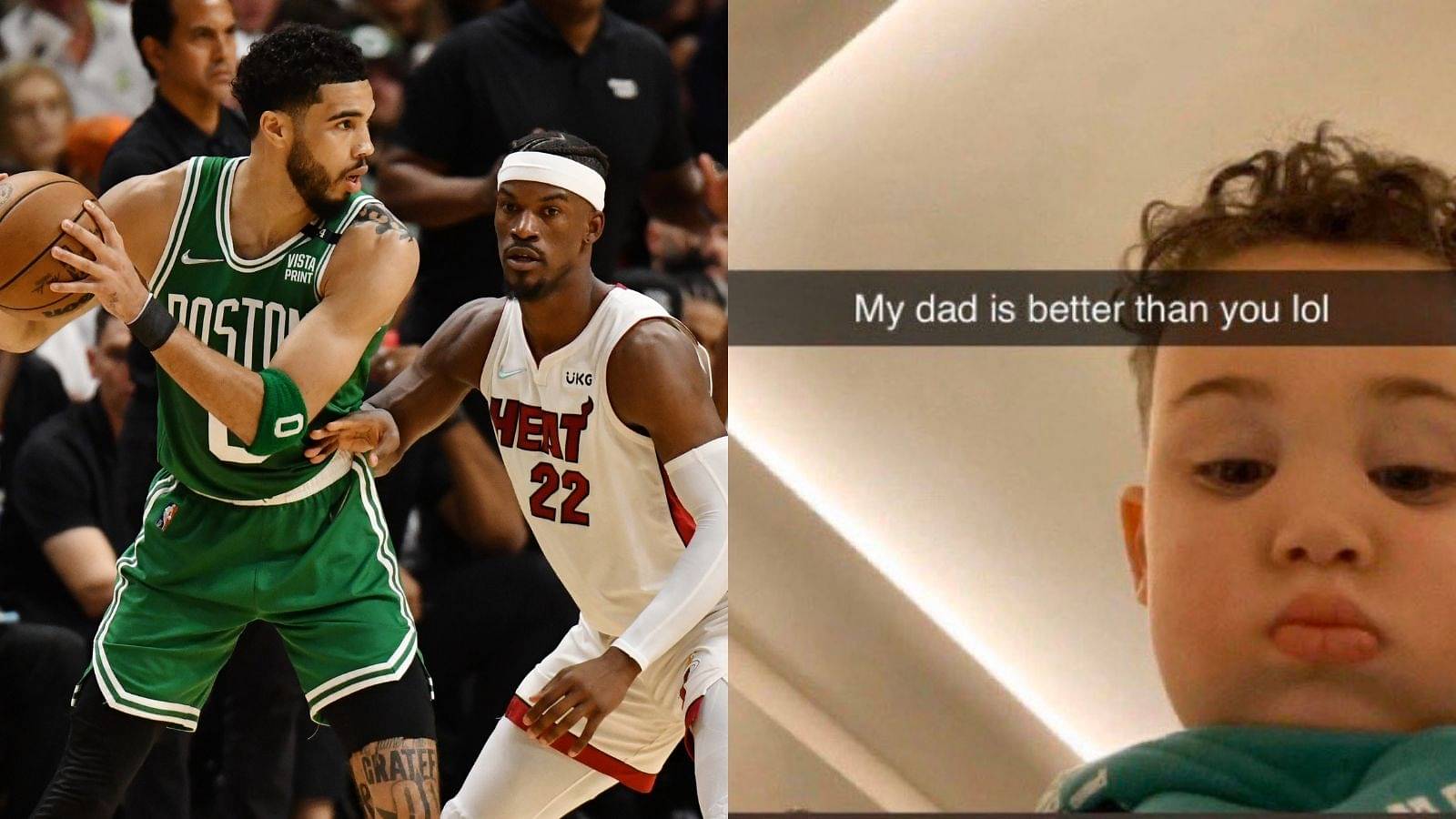 "My dad is better than you Jimmy Butler": NBA Twitter comes out with hilarious reactions featuring Deuce after Jayson Tatum 's amazing Game 2 performance