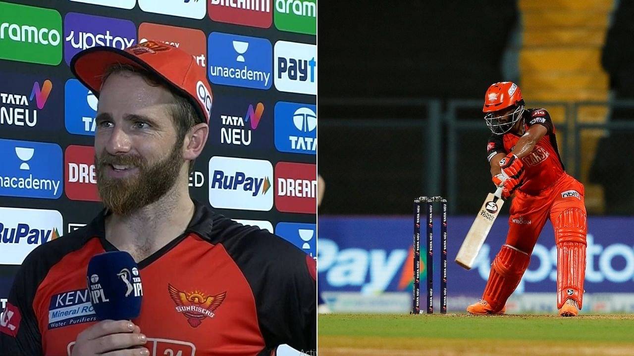 "Seriously special player": Kane Williamson applauds Rahul Tripathi for playing a match-winning innings vs Mumbai Indians