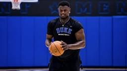 “Zion Williamson finally looks in shape to lead the Pels to the 2023 Finals”: NBA Twitter erupts as photos of the NOLA star working out at Duke’s practice facility go viral