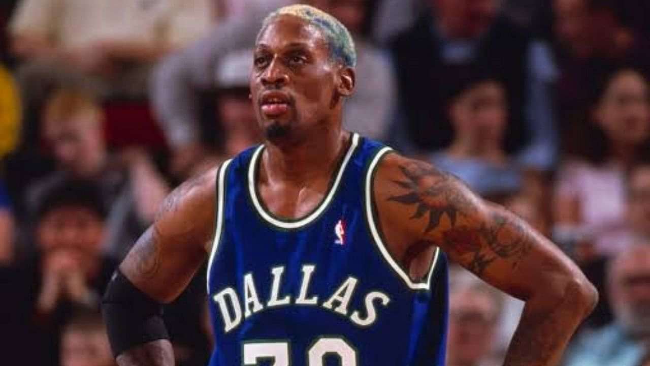 The NBA Banned Dennis Rodman From Wearing #69 Jersey With The Mavericks,  But Mark Cuban Still Keeps It In His Office - Fadeaway World