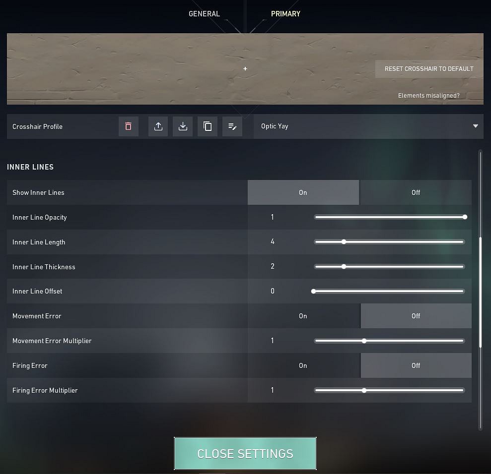 valorant crosshair settings reddit