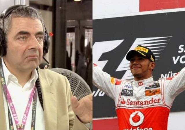 "The only celebrity who actually cared about F1"- Mr. Bean's hilarious reaction to Lewis Hamilton and Felipe Massa's crash at the Indian GP in 2011