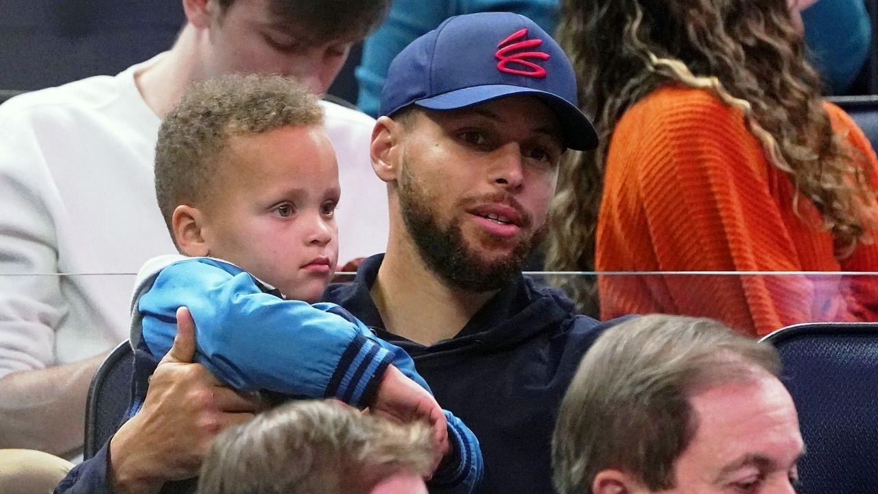 “Canon Curry must be watching Will Smith in loop on YouTube”: NBA Twitter reacts as Stephen Curry’s son aggressively gives high fives after the Warriors won the WCF