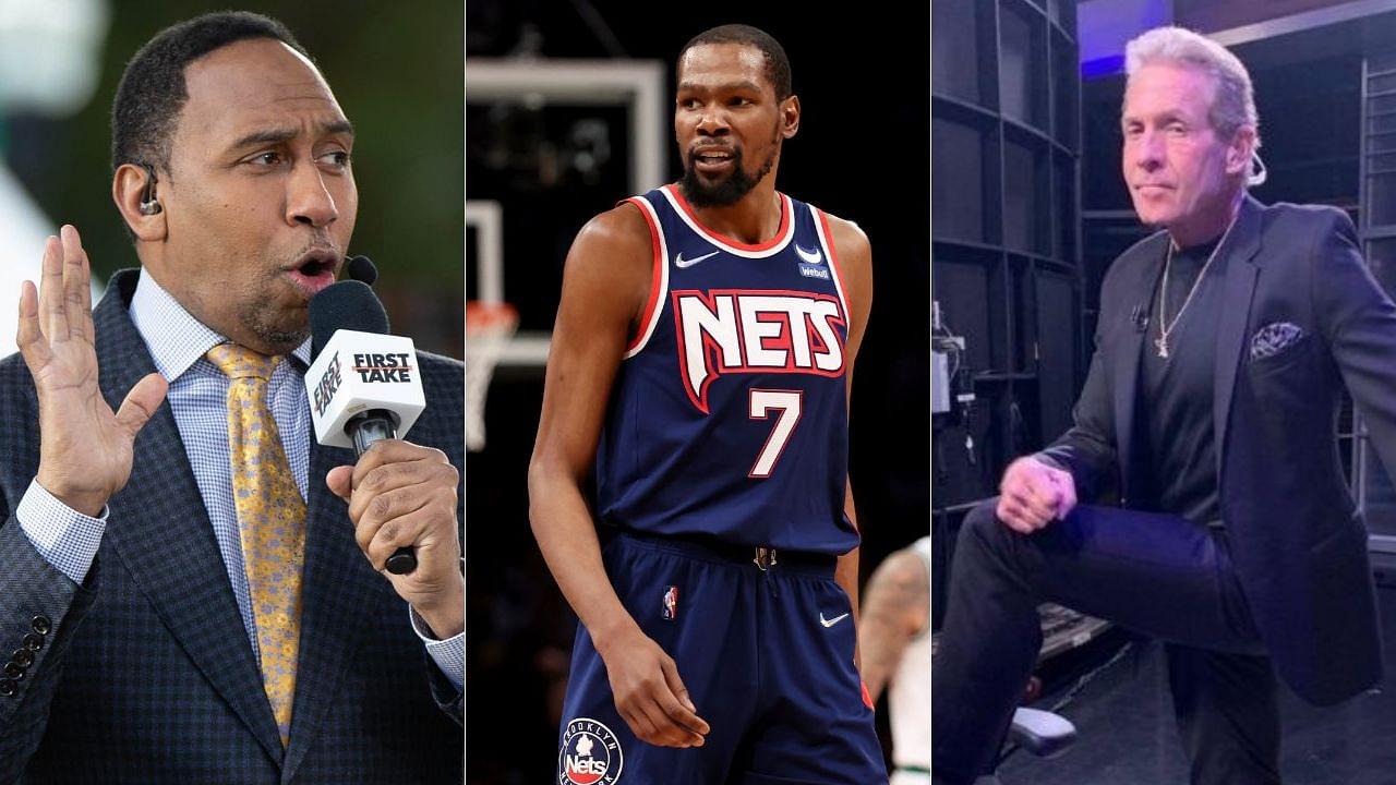 “Aww, I’m so proud of these men”: Kevin Durant pettily takes shots at Stephen A Smith and Skip Bayless after the analysts hash out their feud