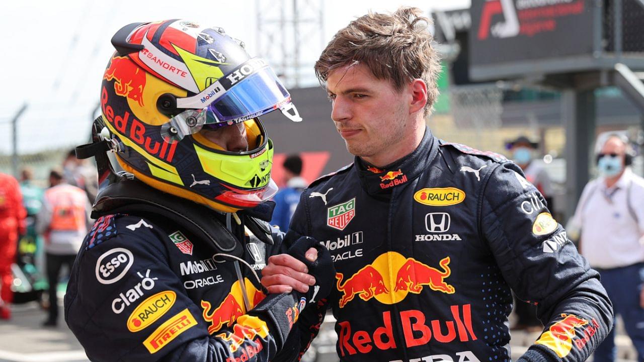 "They had to or else Jos Verstappen would start crying again"– F1 Twitter reacts to Red Bull once again instructing Sergio Perez to give tow to Max Verstappen
