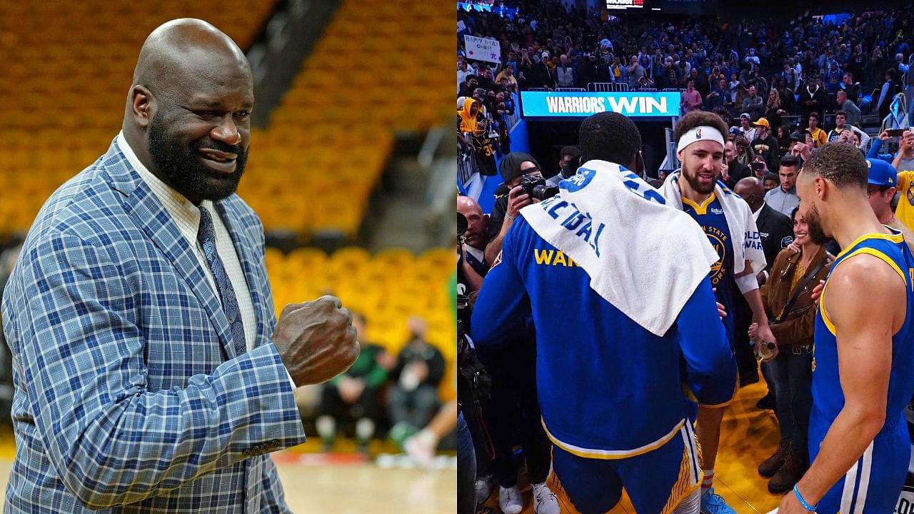 "Welcome to the 4th ring club Stephen Curry, Klay Thompson, and Draymond Green": Shaquille O'Neal congratulates the 2022 NBA champions