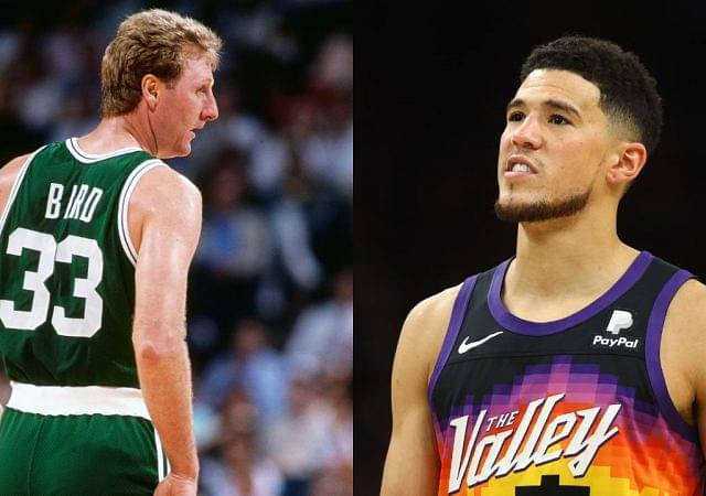 "Larry Bird just don't give a f***, unlike softy Devin Booker!": When Celtics legend went against inappropriate women's picture, Suns' star can't even handle heckling
