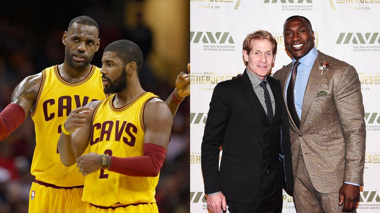 ‘Shannon Sharpe, I think you had your secret Snoop Dogg stash’: Skip Bayless roasts NFL legend for thinking Kyrie Irving would leave the Nets for LeBron James