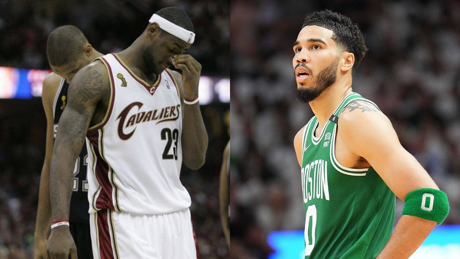 “LeBron James in his first Finals was 22/7/7 shooting 36% and so is Jayson Tatum shooting 37%”: A wild stat by NBA Twitter shows Celtics star’s identical Finals numbers to Lakers star