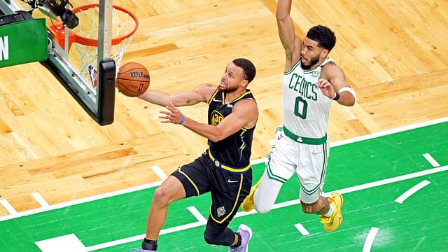 "Stephen Curry has a higher point average(34.3) than Jayson Tatum's FG%(34.1)!": Stats show how incredible Warriors' star has been in the NBA Finals as compared to Celtics' star