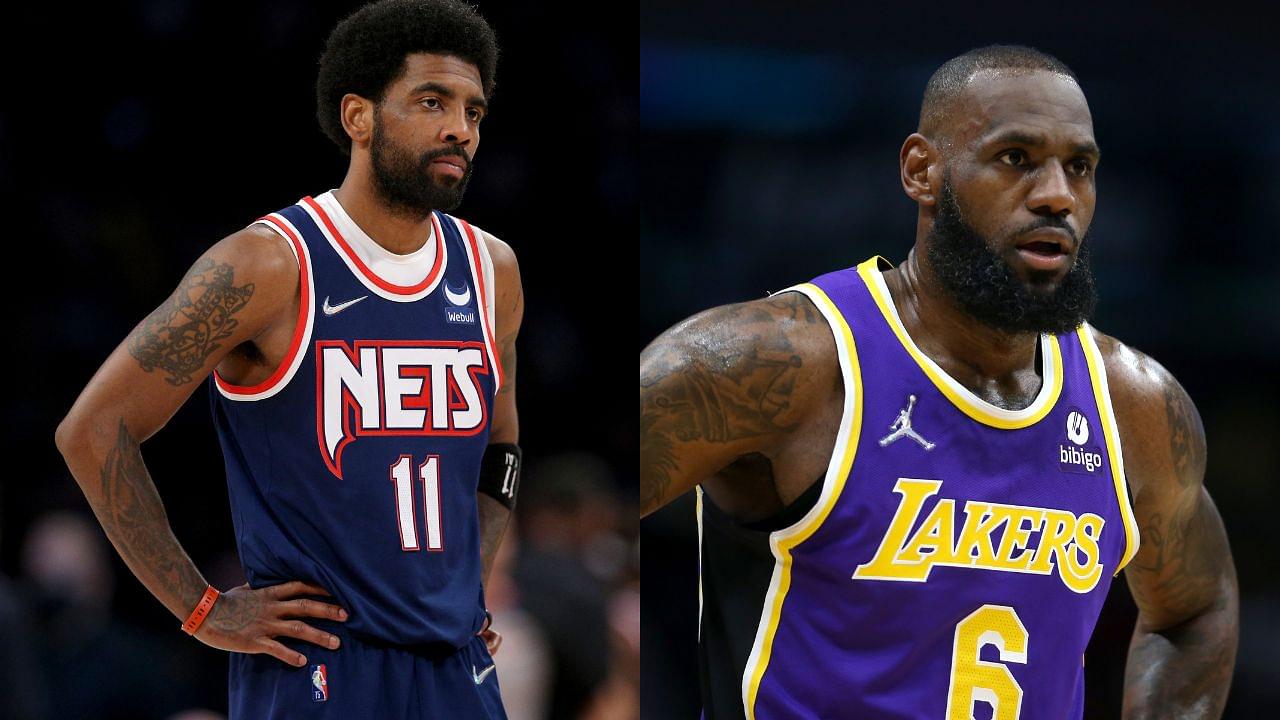 "Kyrie Irving and LeBron James reunion confirmed!!!": NBA Twitter react to Nets' star's reaction on wanting to stay in Brooklyn