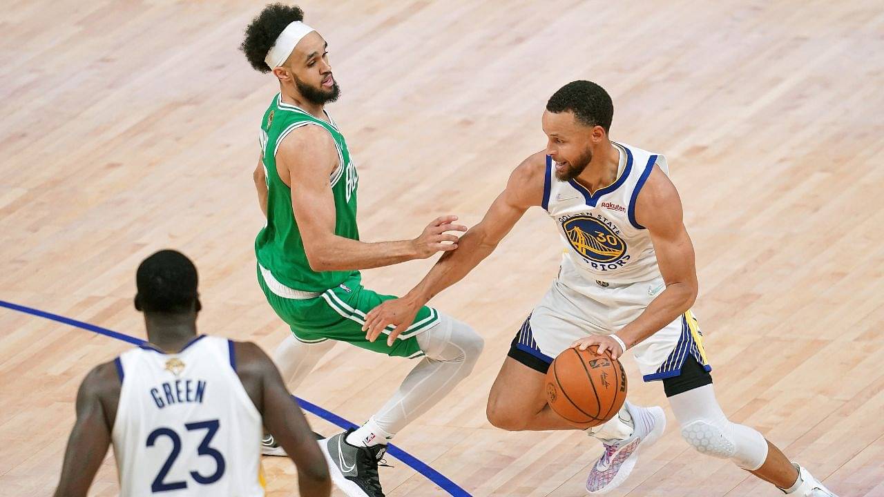 "Celtics need an advantage to win against Stephen Curry, and they've proven it!": NBA Twitter reacts as Warriors players discover the height of the baskets to be too high