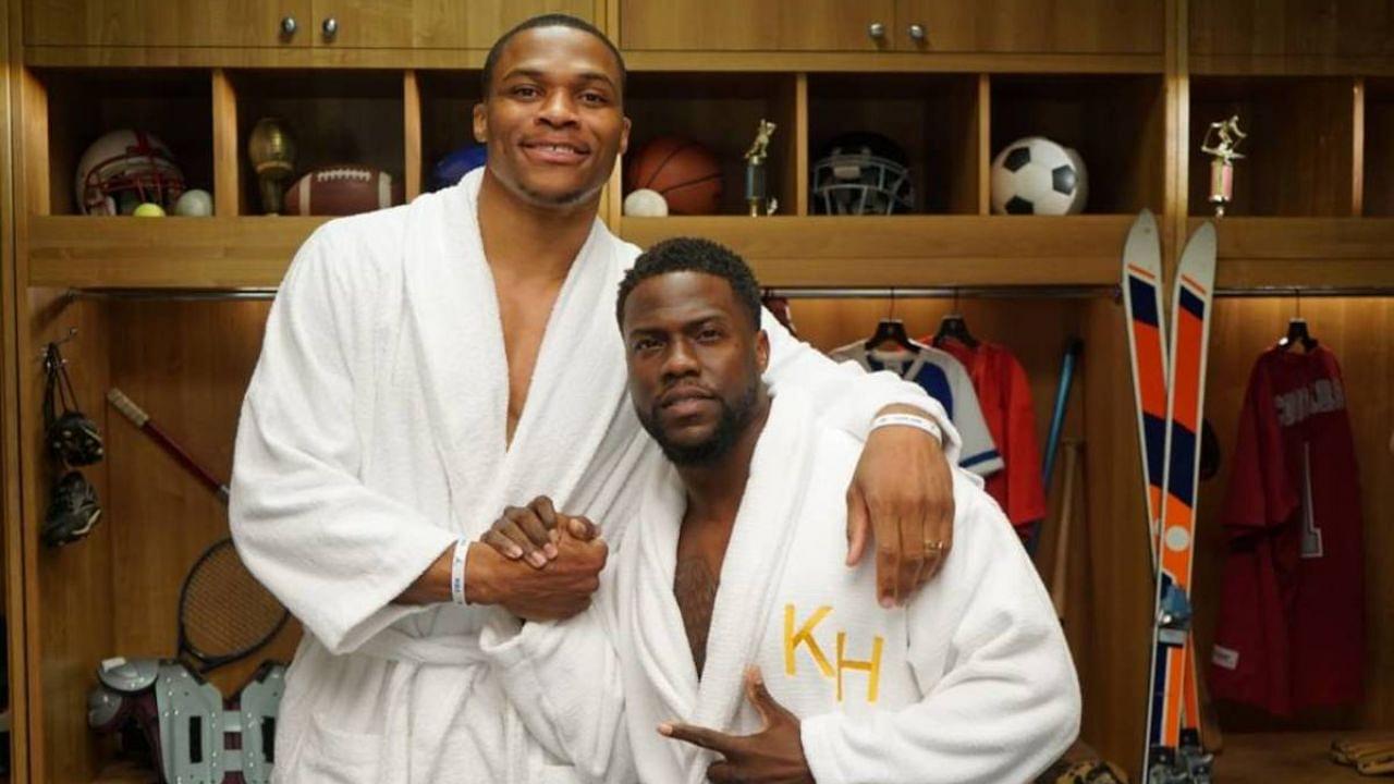 "Russell Westbrook, why the number 0? Because that’s what your IQ is": Kevin Hart has a hilarious conversation with the now Los Angeles Lakers star in 'Cold as B*lls"
