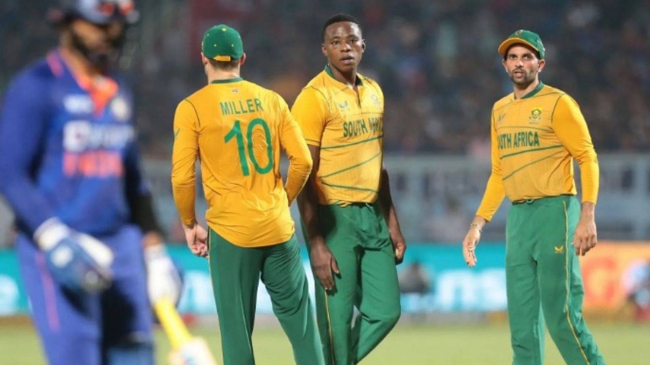 Why is Kagiso Rabada not playing today's 4th T20I between India and South Africa in Rajkot?