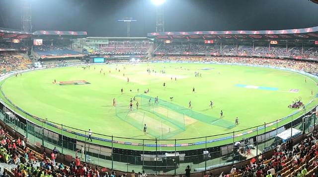 M Chinnaswamy Stadium boundary length: The Chinnaswamy Stadium in Bengaluru has been a paradise for the batters.