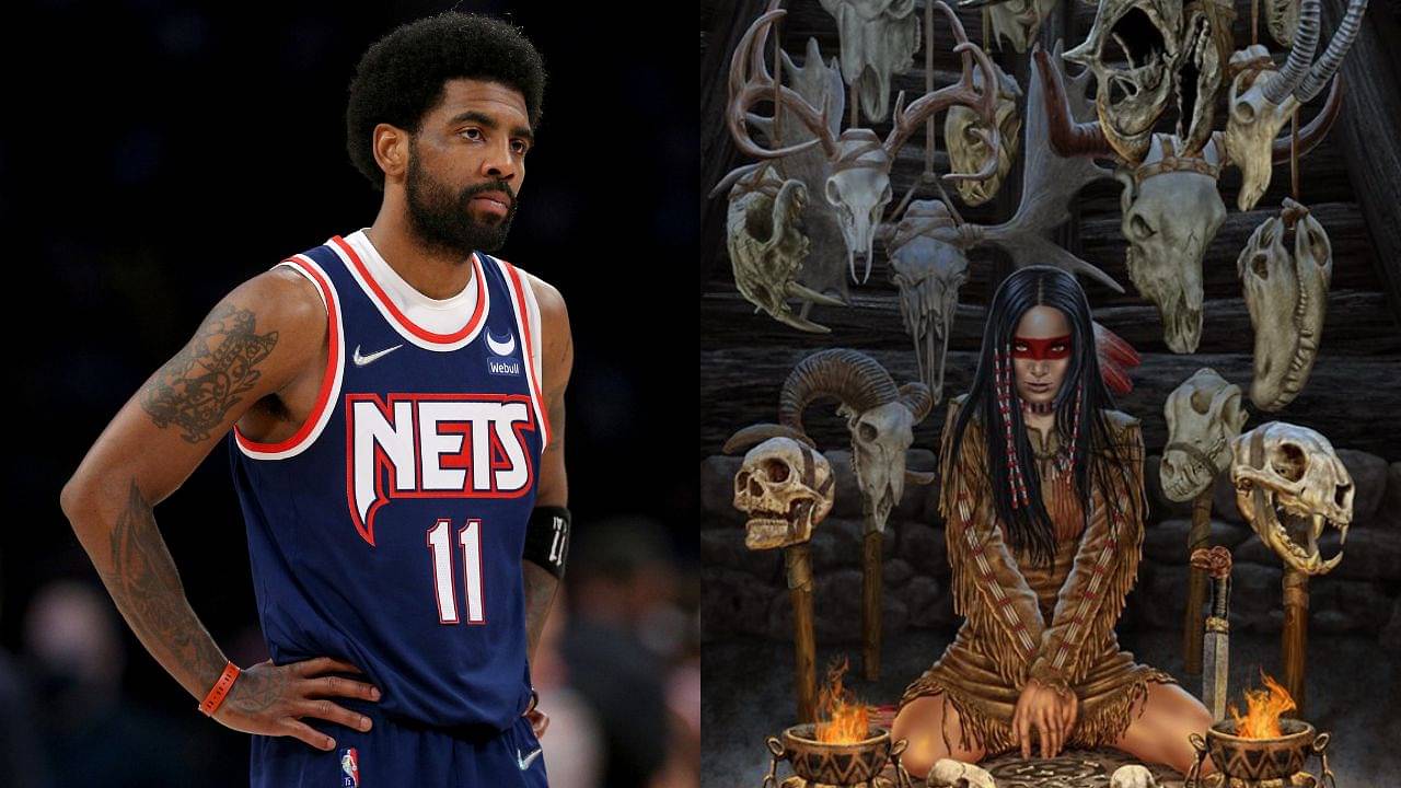 "Kyrie Irving, you're giving us nightmares!": Nets #11 leaves NBA Twitter bewildered by posting an image of the 'Reader of Bones'