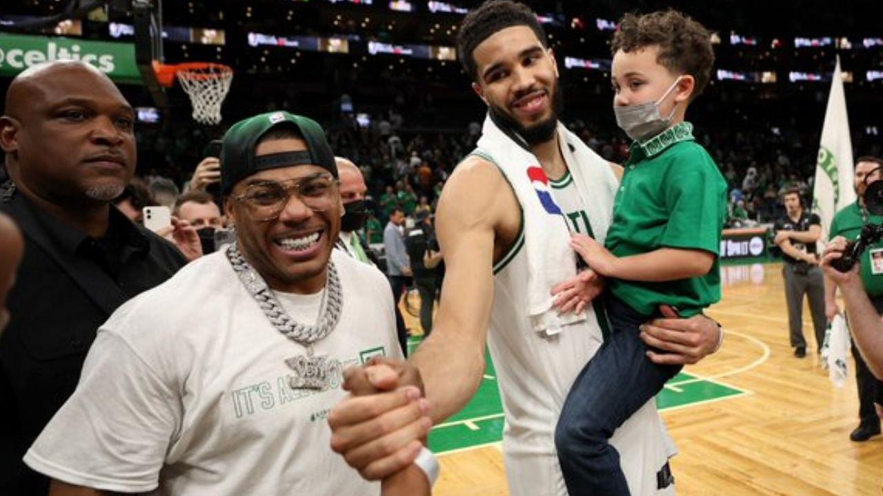 “Nelly is my guy, I’ve known him forever”: Jayson Tatum showers his fellow St. Louis resident with love after grabbing a Game 3 win in the 2022 NBA Finals