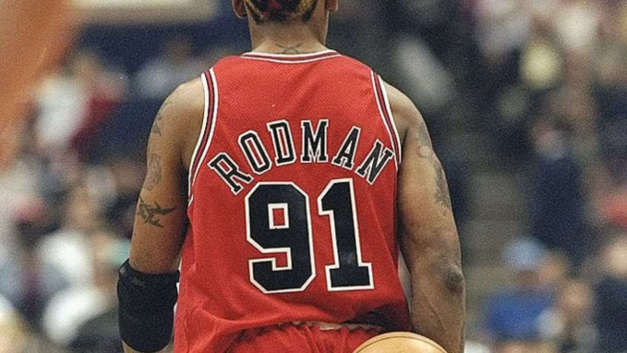 Chicago Bulls Jersey No 91 worn by Dennis Rodman in The Last Dance