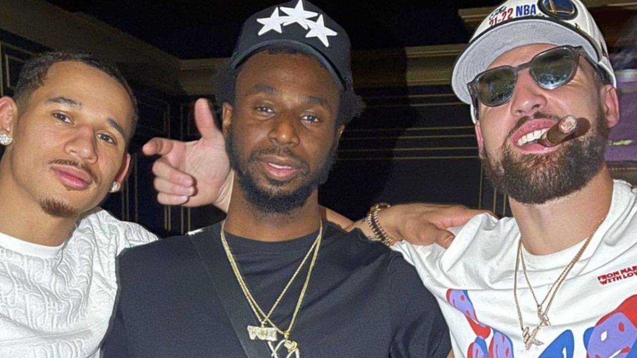 “Andrew Wiggins is on a different planet by himself in Vegas!”: NBA Twitter reacts to a photo Klay Thompson posted with the Canadian star and Juan Toscano-Anderson