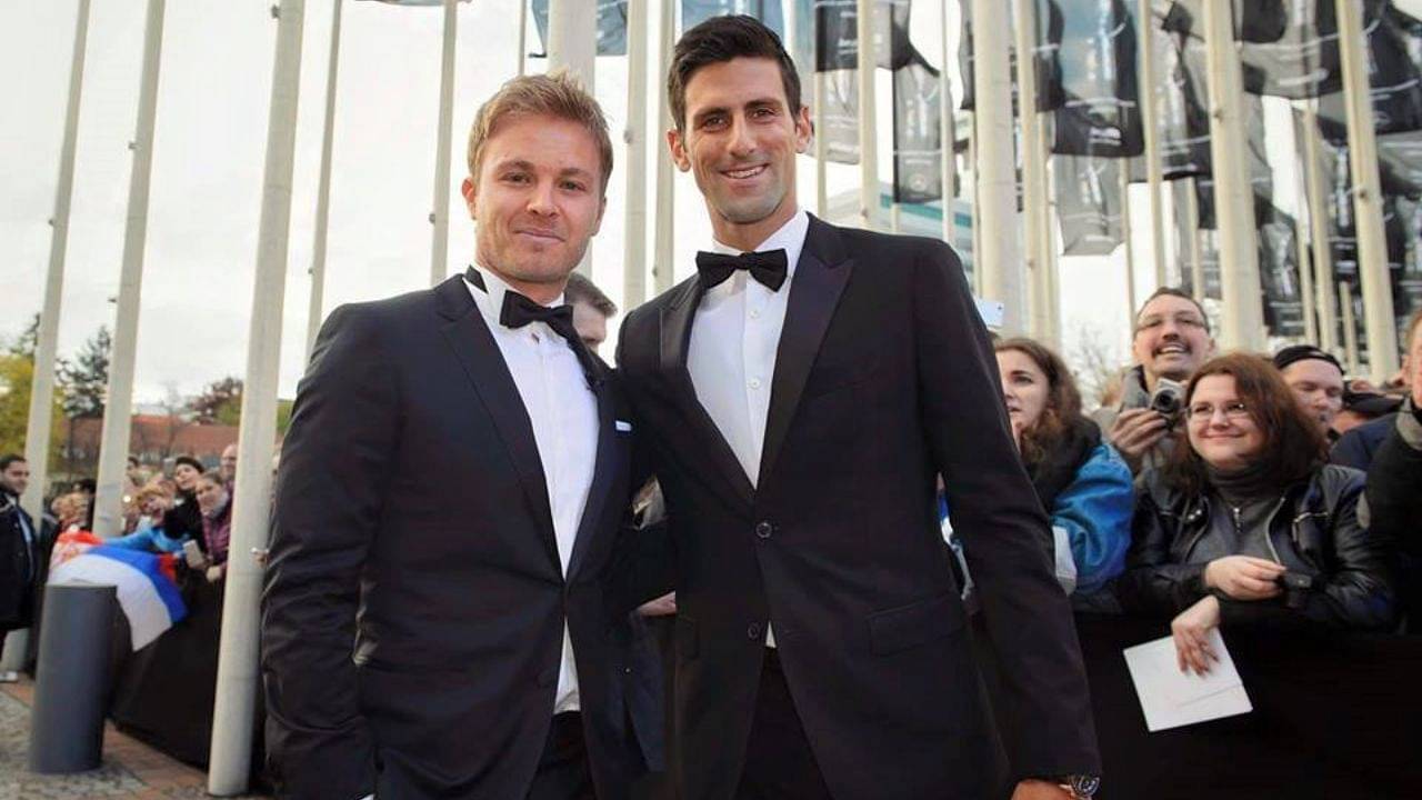 "Nico Rosberg was once coaching me in a training session"- Novak Djokovic meets former Mercedes driver at Laureus Sports Awards