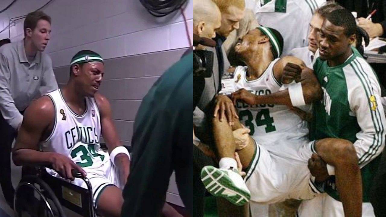 “My wheelchair is next to my championship trophy!”: Paul Pierce goes at Warriors fan for bringing up his ‘wheelchair game’ in Celtics 2008 win over the Lakers