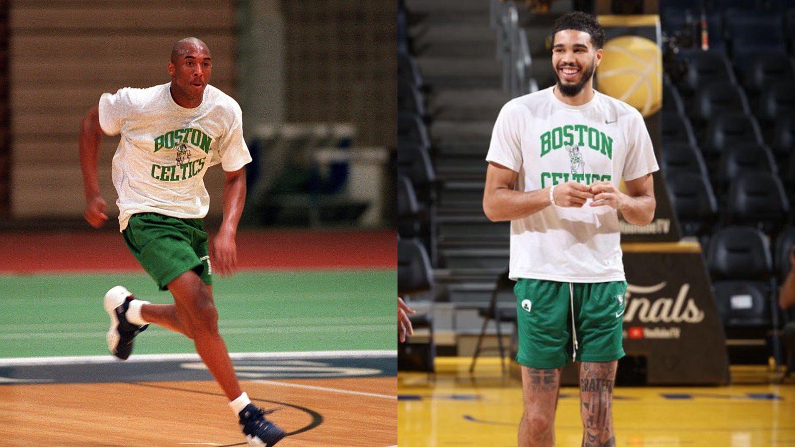 “Crazy to think Kobe Bryant could have been a Celtic and Jayson Tatum a Laker”: Fans wonder what could have been as JT comes out in Kobe’s pre-draft Celtics jersey