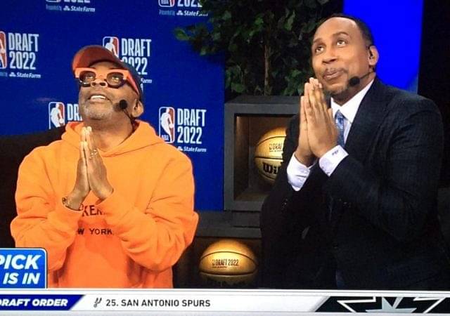"I wanted Stephen Curry he got picked earlier I wanted Zion Willaimson......": Stephen A. Smith and Spike Lee ask almighty to help the Knicks