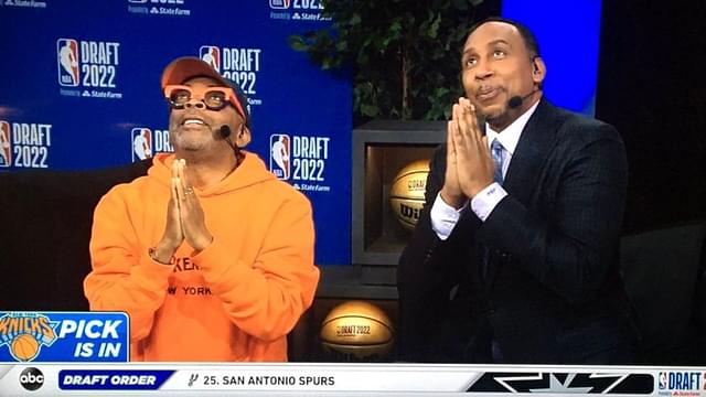 "I wanted Stephen Curry he got picked earlier I wanted Zion Willaimson......": Stephen A. Smith and Spike Lee ask almighty to help the Knicks