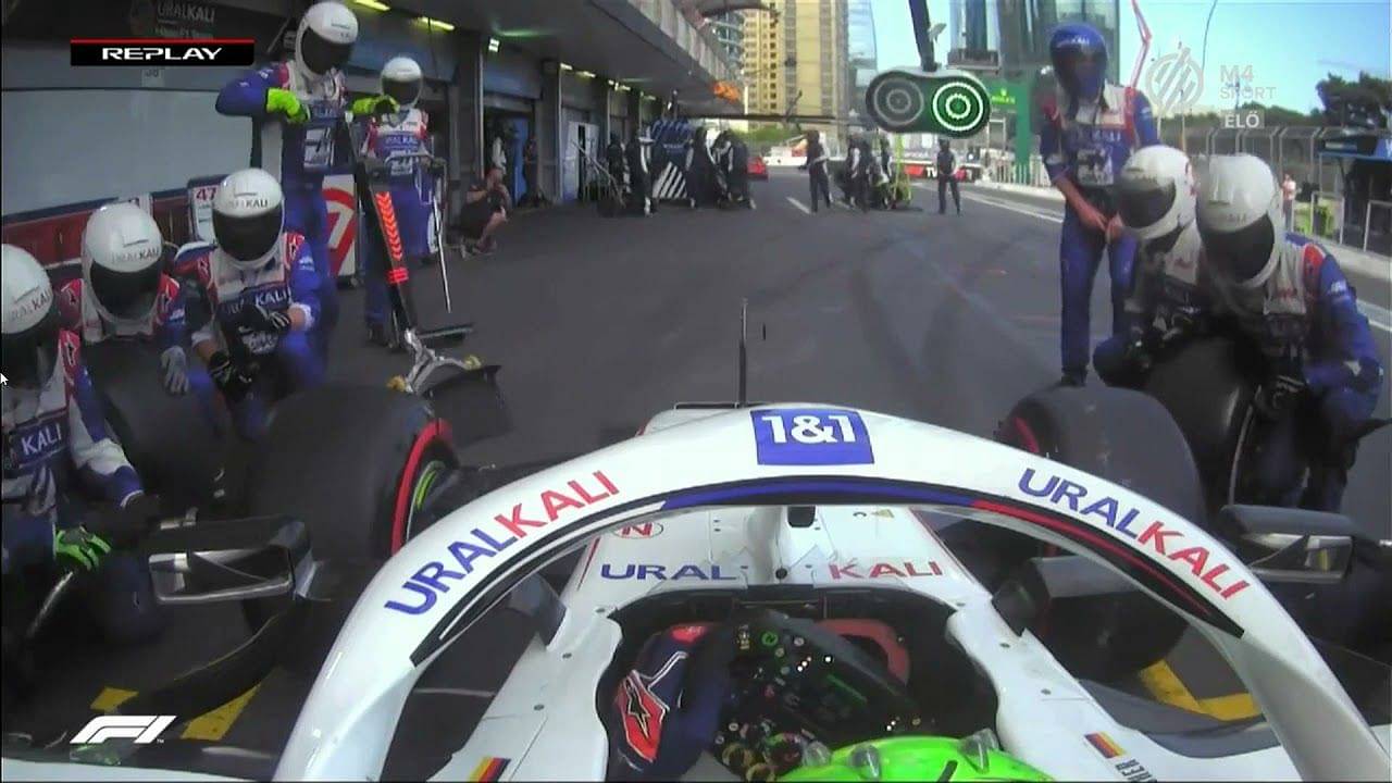 "Haas is trying to sabotage Schumacher's career" - F1 Twitter reacts to Mick Schumacher pitstop blunder during the Azerbaijan Grand Prix