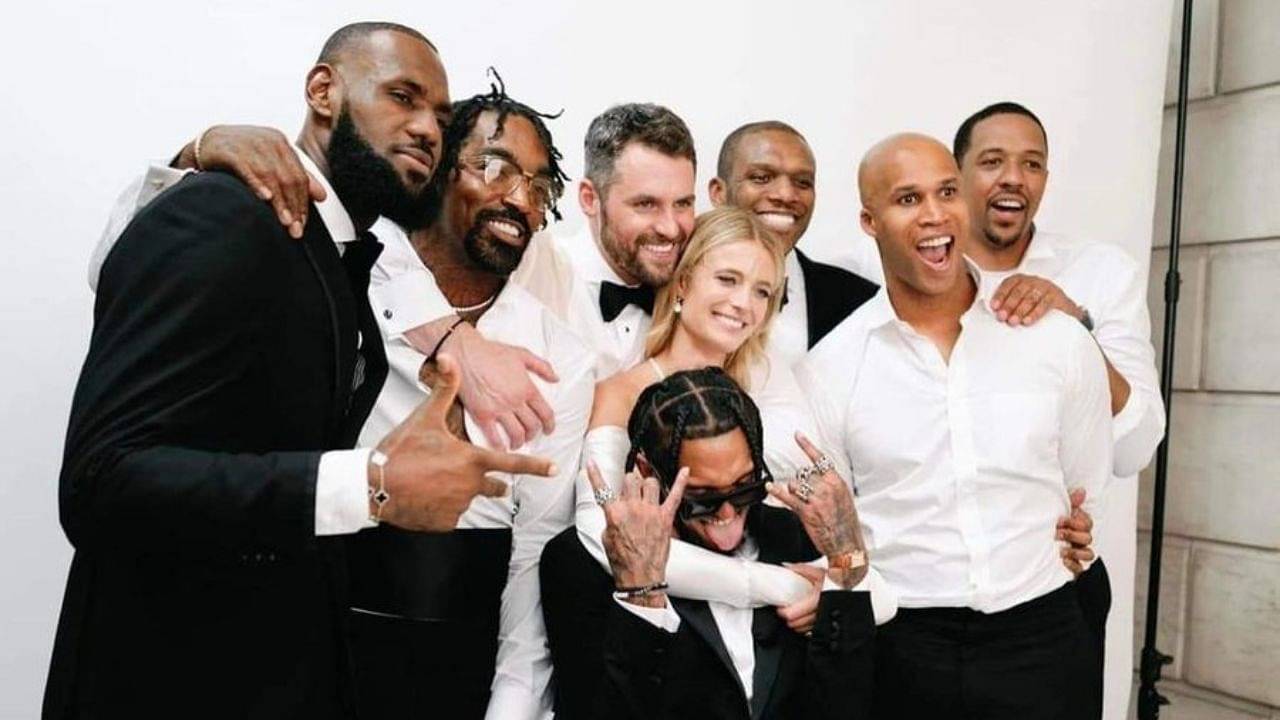 "Knowing Kyrie Irving most likely he just didn’t show up": NBA Twitter reacts to the 2016 Cavs reunion at Kevin Love's wedding