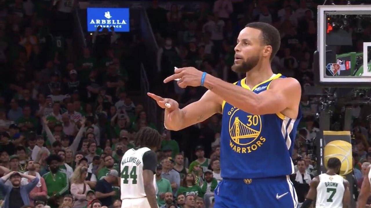 "Stephen Curry likes it and wants to put a 4th ring on it!": Warriors' star knocks down a 35-feet shot, celebrates with a very 'Beyonce' like energy