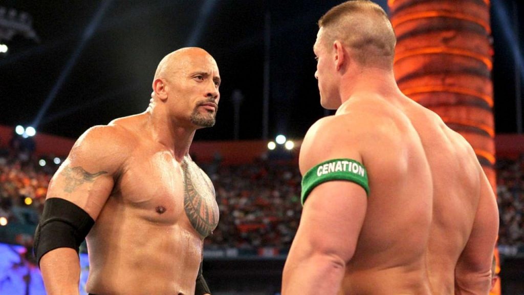 john cena vs rock 2