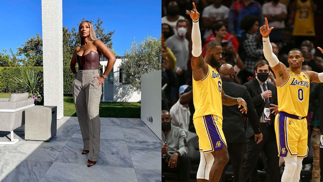 "She killed those pants! Y'all killed those joints bro": LeBron James and Russell Westbrook exchange messages as Savannah James rocks an outfit from Brodie's clothing line
