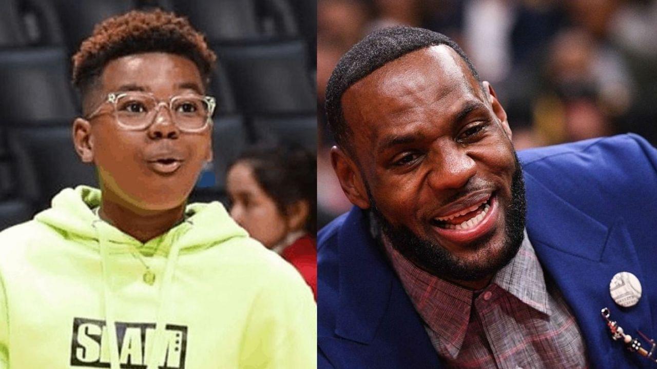 Bryce Maximus had Bronny and Savannah in splits as he impersonated billionaire father LeBron James